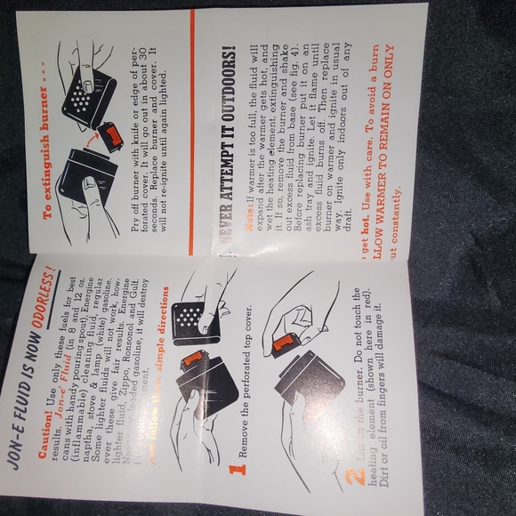 VinTaGe JON.E HANDWARMER STEEL NEW HUNTING - Picture 11 of 12